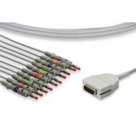 ILB GOLD Replacement For Burdick, Ek10 Direct-Connect Ekg Cables EK10 DIRECT-CONNECT EKG CABLES